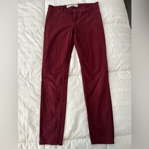 Abercrombie Y2K Burgundy Jeans